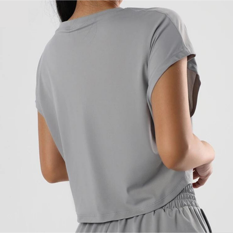 T-shirt corta con maniche ad aletta "Cora"