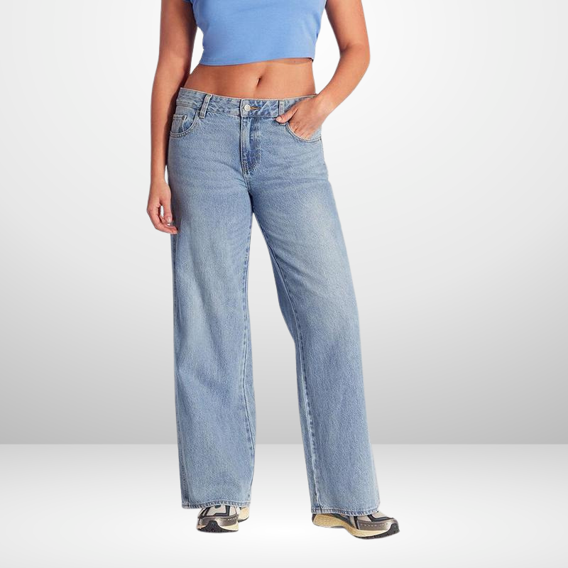 Jeans baggy a vita bassa "Zoe"
