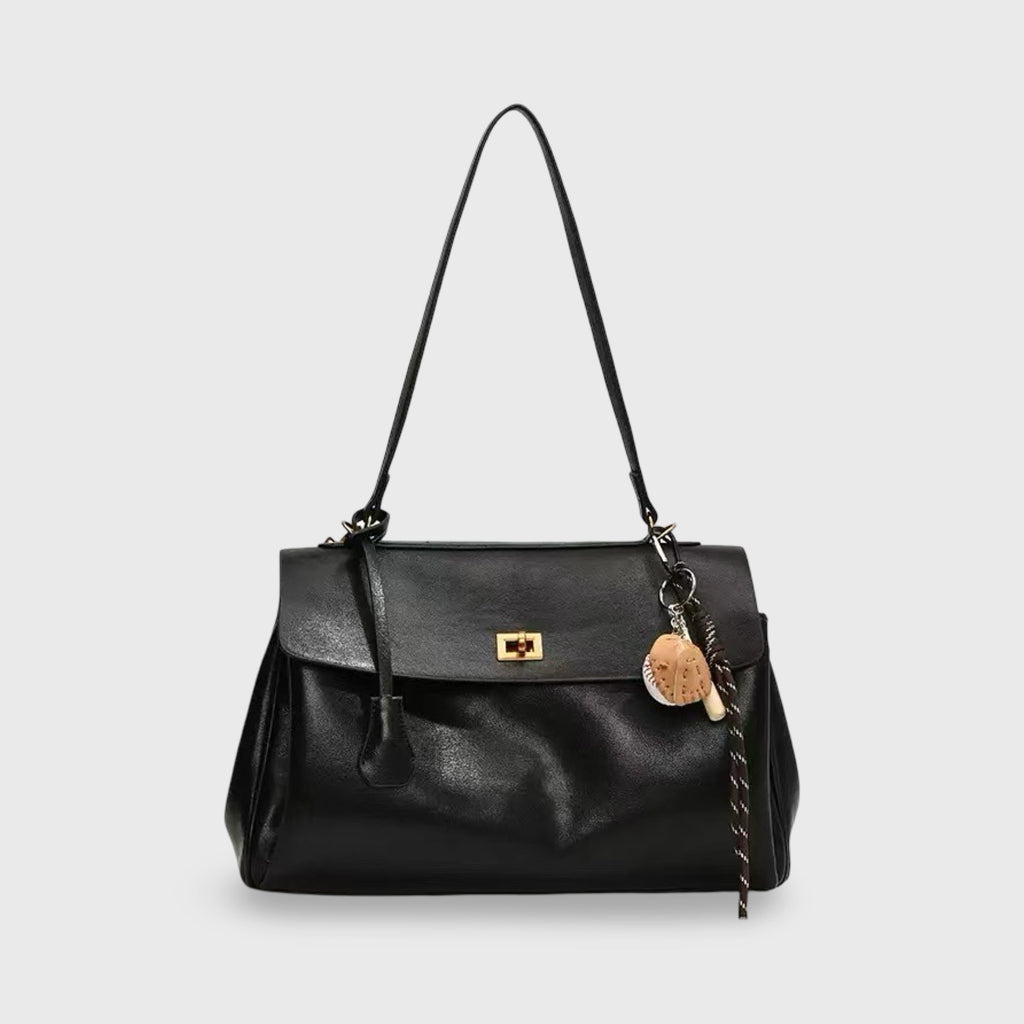 Borsa a spalla vintage con patta "Elettra"