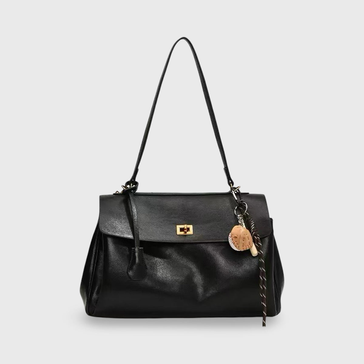Borsa a spalla vintage con patta "Elettra"