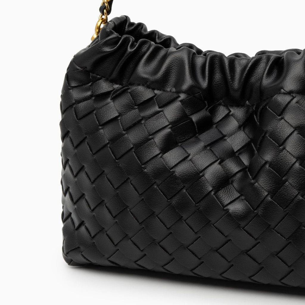 Borsa intrecciata con catena "Serafina"