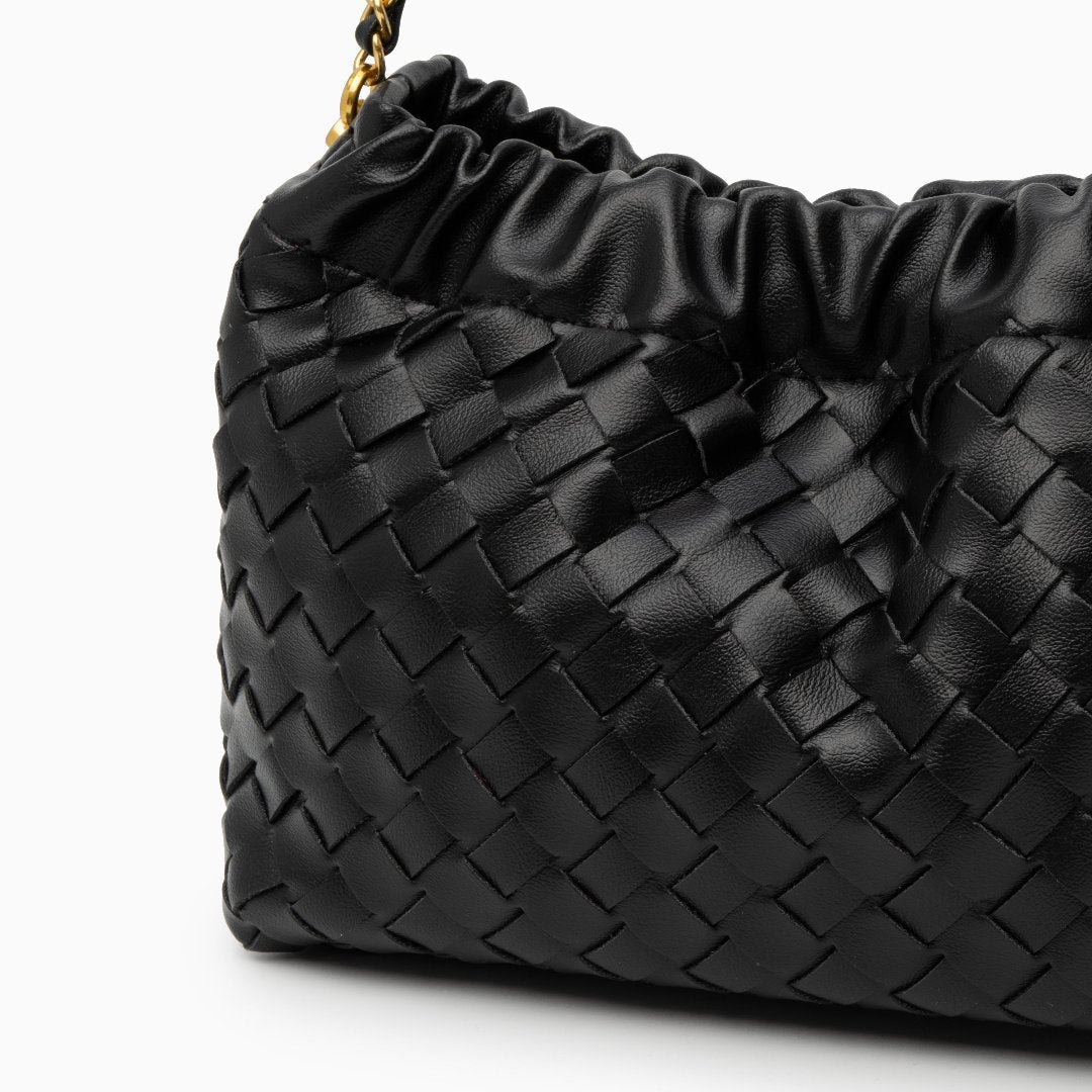 Borsa intrecciata con catena "Serafina"