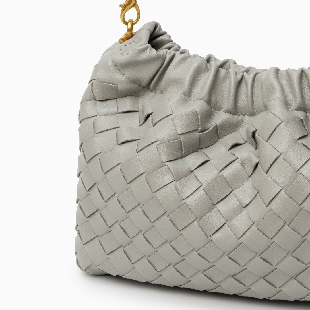 Borsa intrecciata con catena "Serafina"