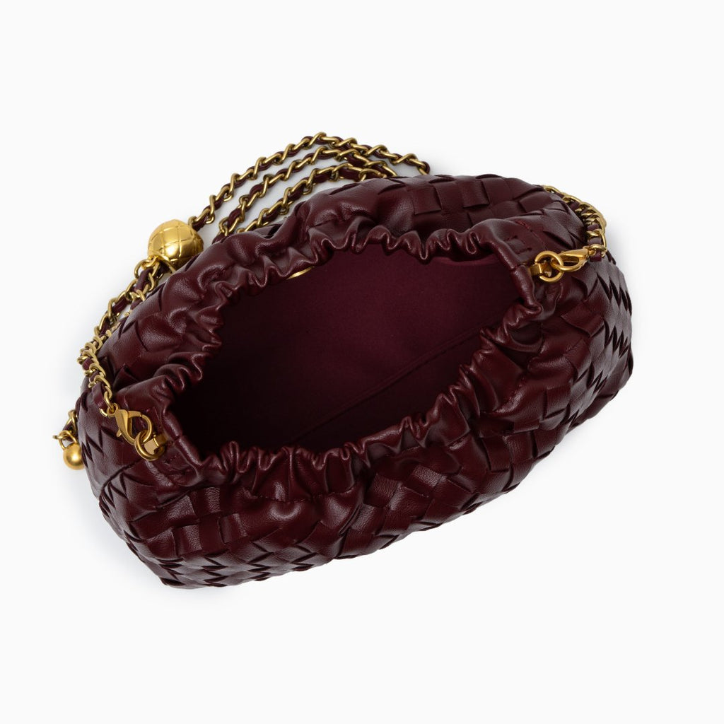 Borsa intrecciata con catena "Serafina"