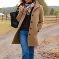 Cappotto classico con collo a camicia "Delia"
