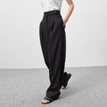 Pantaloni sartoriali a vita alta con risvolto "Nives"
