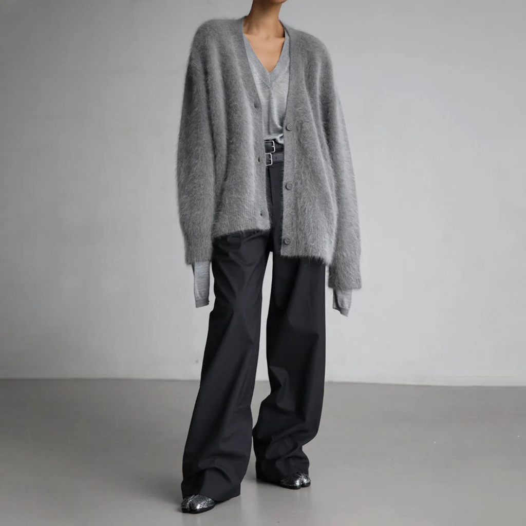 Cardigan con scollo a V in cachemire "Leonia"