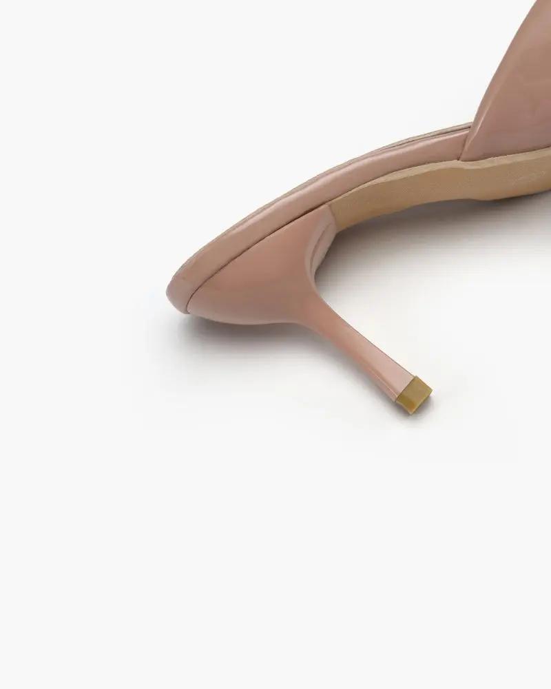 Mules a punta in vernice "Greta"