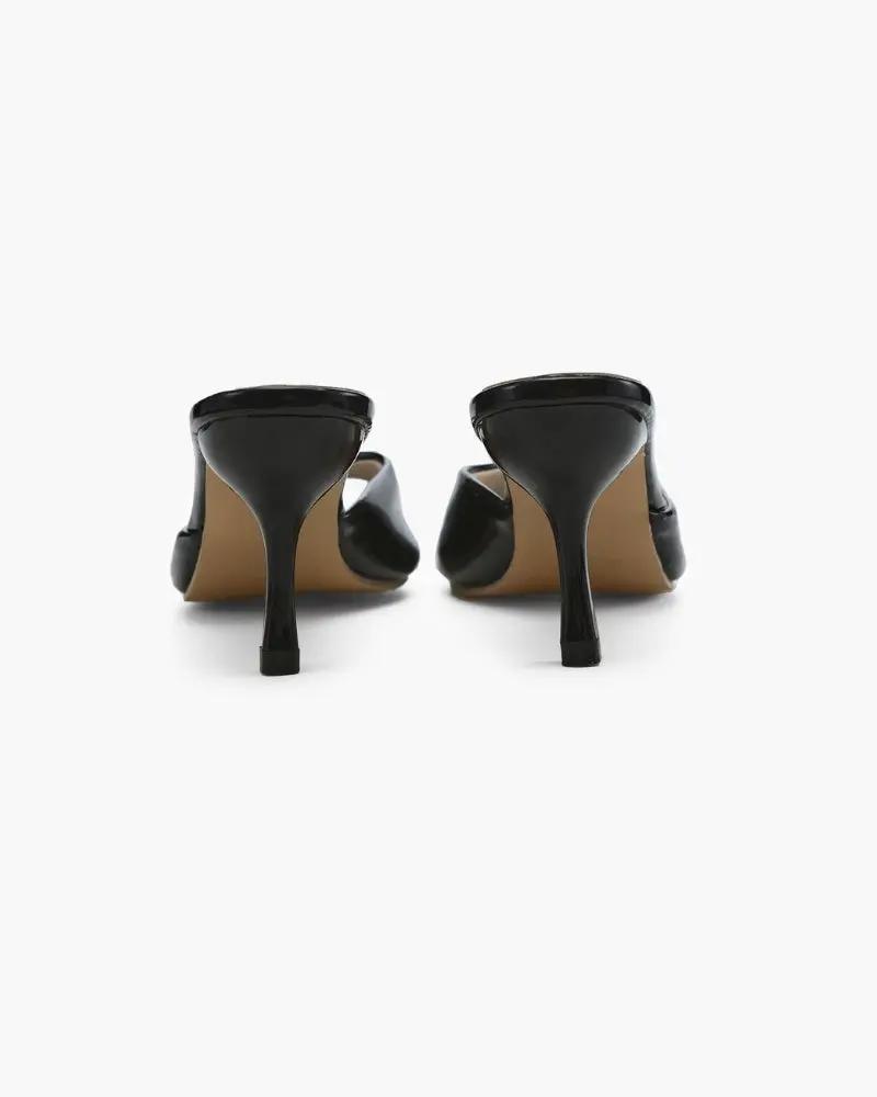 Mules a punta in vernice "Greta"