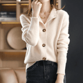 Cardigan in cachemire con colletto "Annalisa"