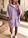 Abito felpa oversize con cappuccio "Lara"