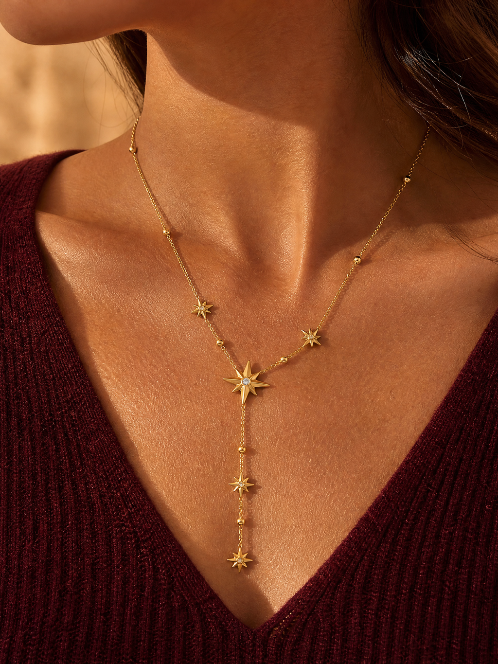Collana a Y con stelle "Lucine"