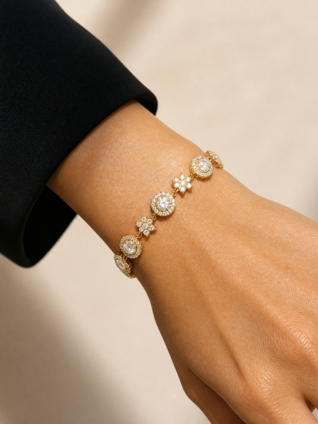 Bracciale tennis con zirconi "Stellina"