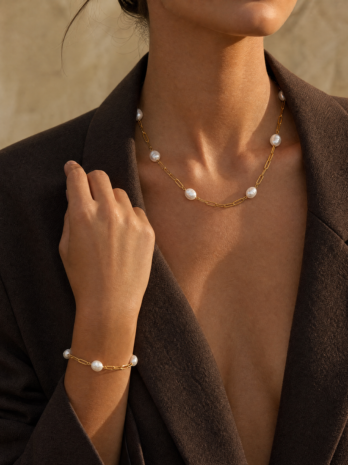 Collana con perle d'acqua dolce "Margot"