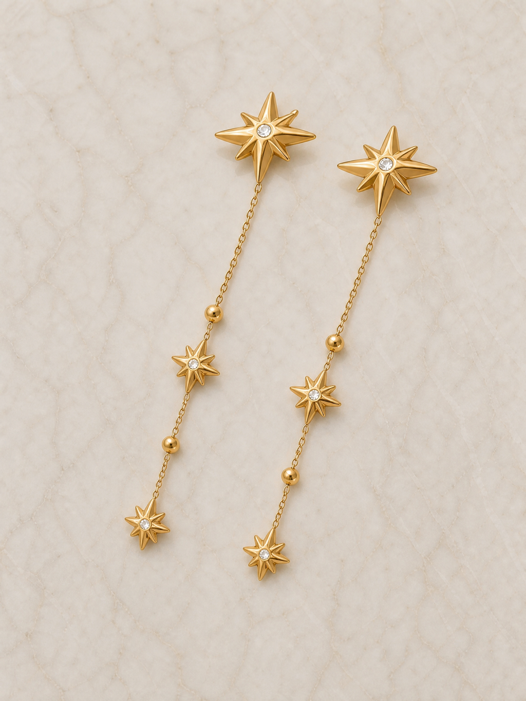 Orecchini pendenti con stelle "Lucine"